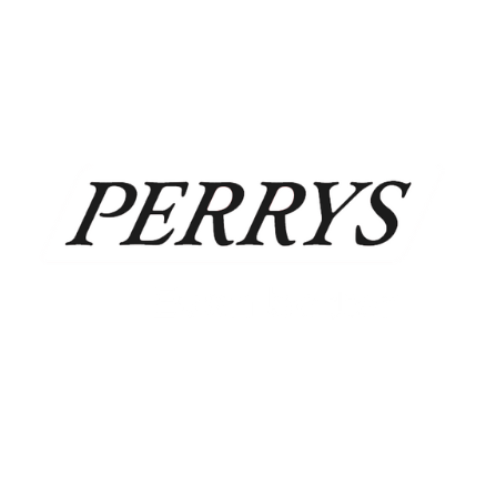 The logo of Perrys Motor Group.