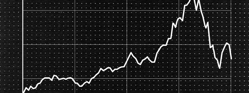 Line graph on a black background showing fluctuating trends, representing financial market volatility or economic data analysis.