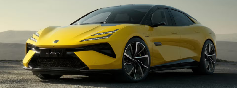 The 2025 Lotus Emeya in yellow.