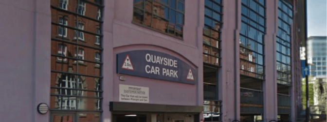 The entrance to Quayside car park in Newcastle.